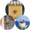 3-Pack Macrame Plant Hangers Indoor Hanging Planters with 3 Hooks, Boho Home Decor, Sizes 46", 41", and 34", Ivory (Pots Not Included)